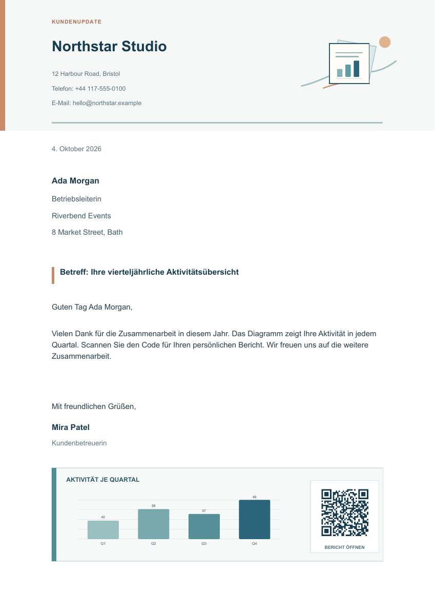 PDF-Vorschau des persönlichen Berichts für Ada Morgan