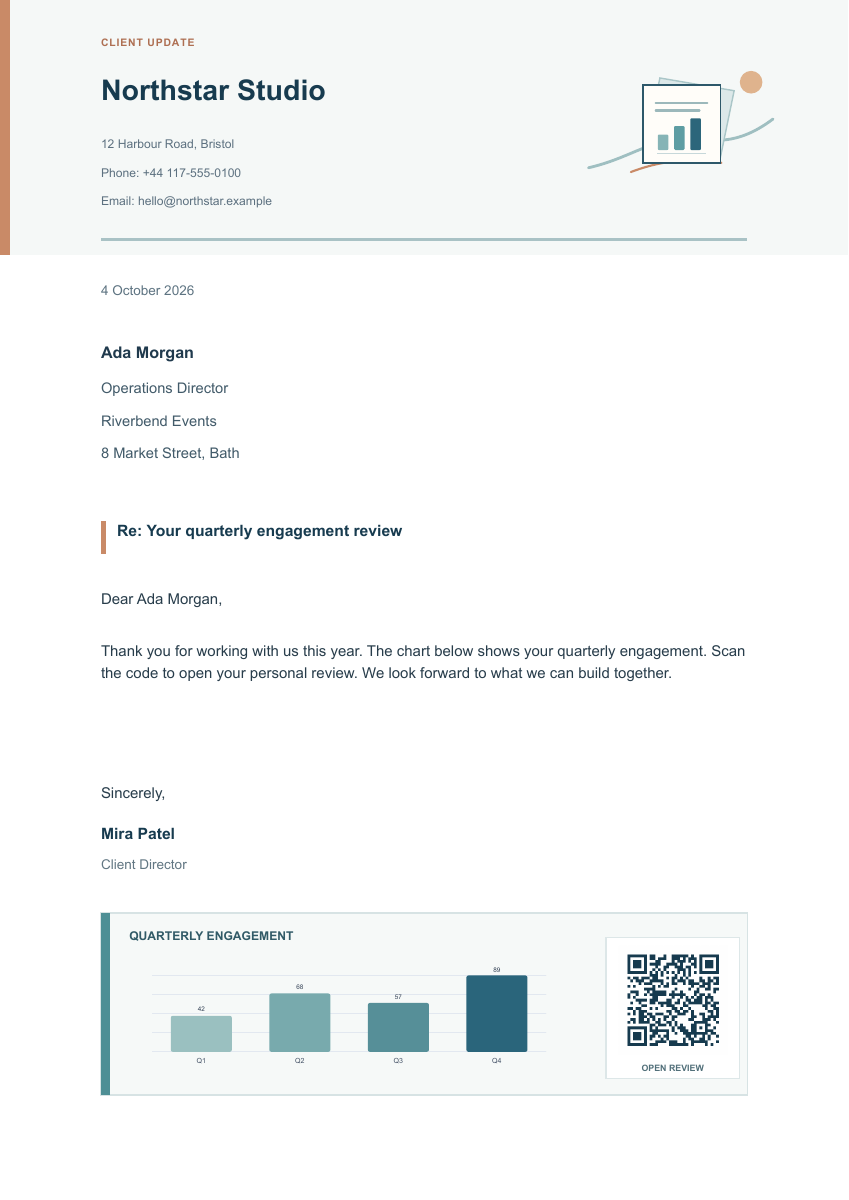 PDF preview of Ada Morgan's personalised engagement review